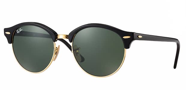 solaires Ray-Ban Clubround noir