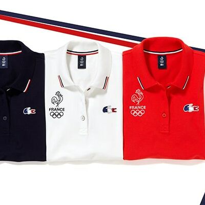 polo Lacoste collection France Olympique