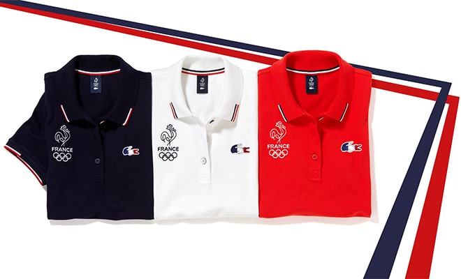 polo Lacoste collection France Olympique