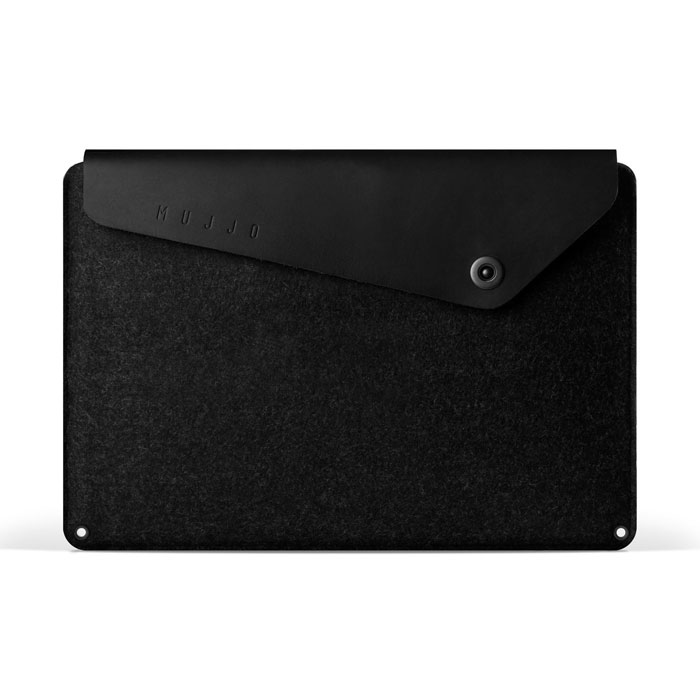 pochette feutre noir ordinateur portable Mujjo